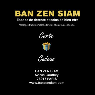 e-Carte cadeau BAN ZEN SIAM